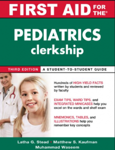 First Aid for the Pediatrics Clerkship 3rd Edition PDF