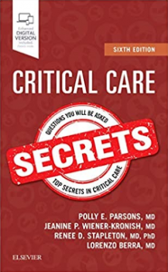 Download Critical Care Secrets 6th Edition PDF free