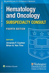 The Washington Manual Hematology and Oncology Subspecialty 4th Edition PDF Free