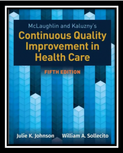 McLaughlin & Kaluzny's Continuous Quality Improvement in Health Care 5th Edition PDF