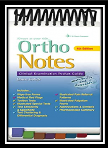 Ortho Notes: Clinical Examination Pocket Guide pdf