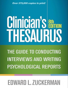 Clinician's Thesaurus 8th Edition