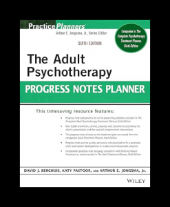 The Adult Psychotherapy Progress Notes Planner 6th Edition PDF